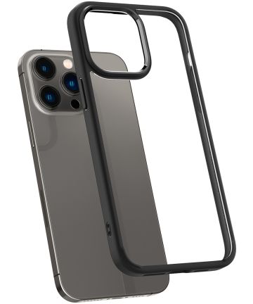 Spigen Crystal Hybrid Apple iPhone 14 Pro Max Hoesje Zwart Hoesjes