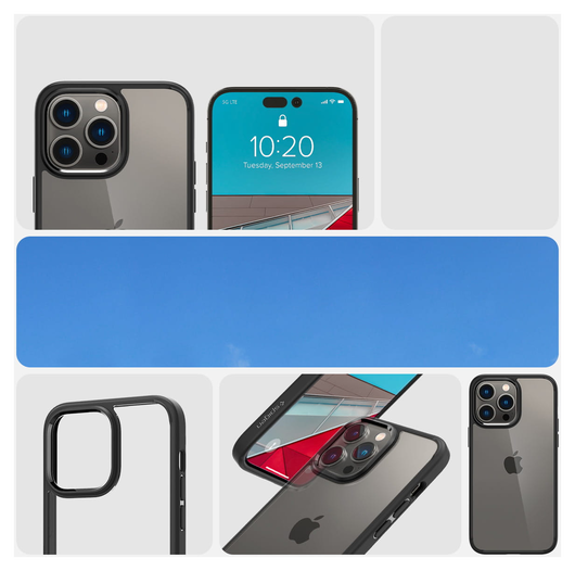 Spigen Crystal Hybrid Apple iPhone 14 Pro Max Hoesje Zwart afbeelding 3