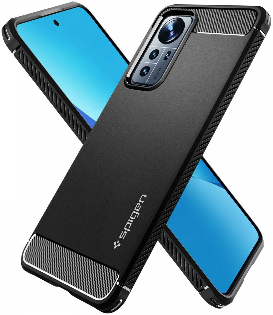 Spigen Rugged Armor Xiaomi 12 Lite Hoesje Back Cover Zwart afbeelding 3