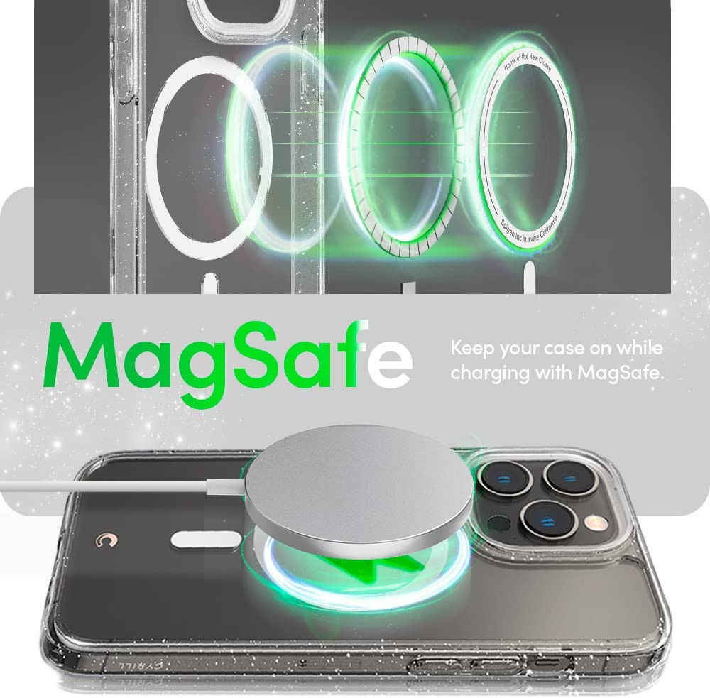 Spigen Cyrill Shine MagSafe Apple iPhone 14 Pro Hoesje Glitter afbeelding 2