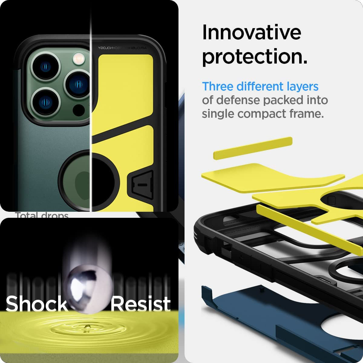 Spigen Tough Armor Apple iPhone 13 Pro Max Hoesje Back Cover Groen afbeelding 4