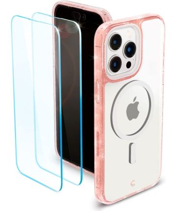Spigen Cyrill Shine MagSafe Apple iPhone 14 Pro Hoesje Glitter Roze Hoesjes