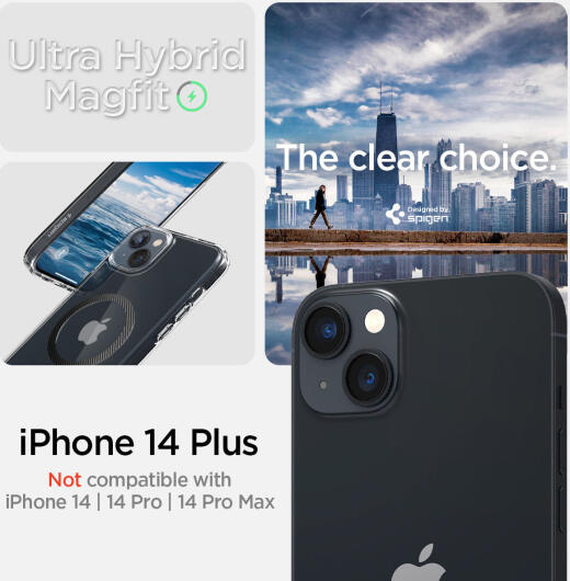 Spigen Ultra Hybrid MagSafe Apple iPhone 14 Plus Hoesje Carbon Fiber afbeelding 6