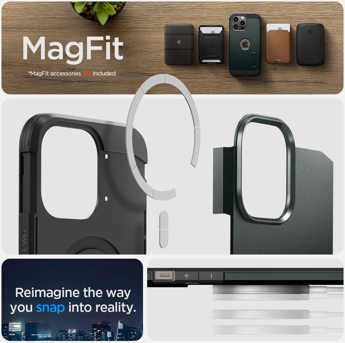 Spigen Tough Armor MagSafe Apple iPhone 14 Pro Max Hoesje Groen afbeelding 15