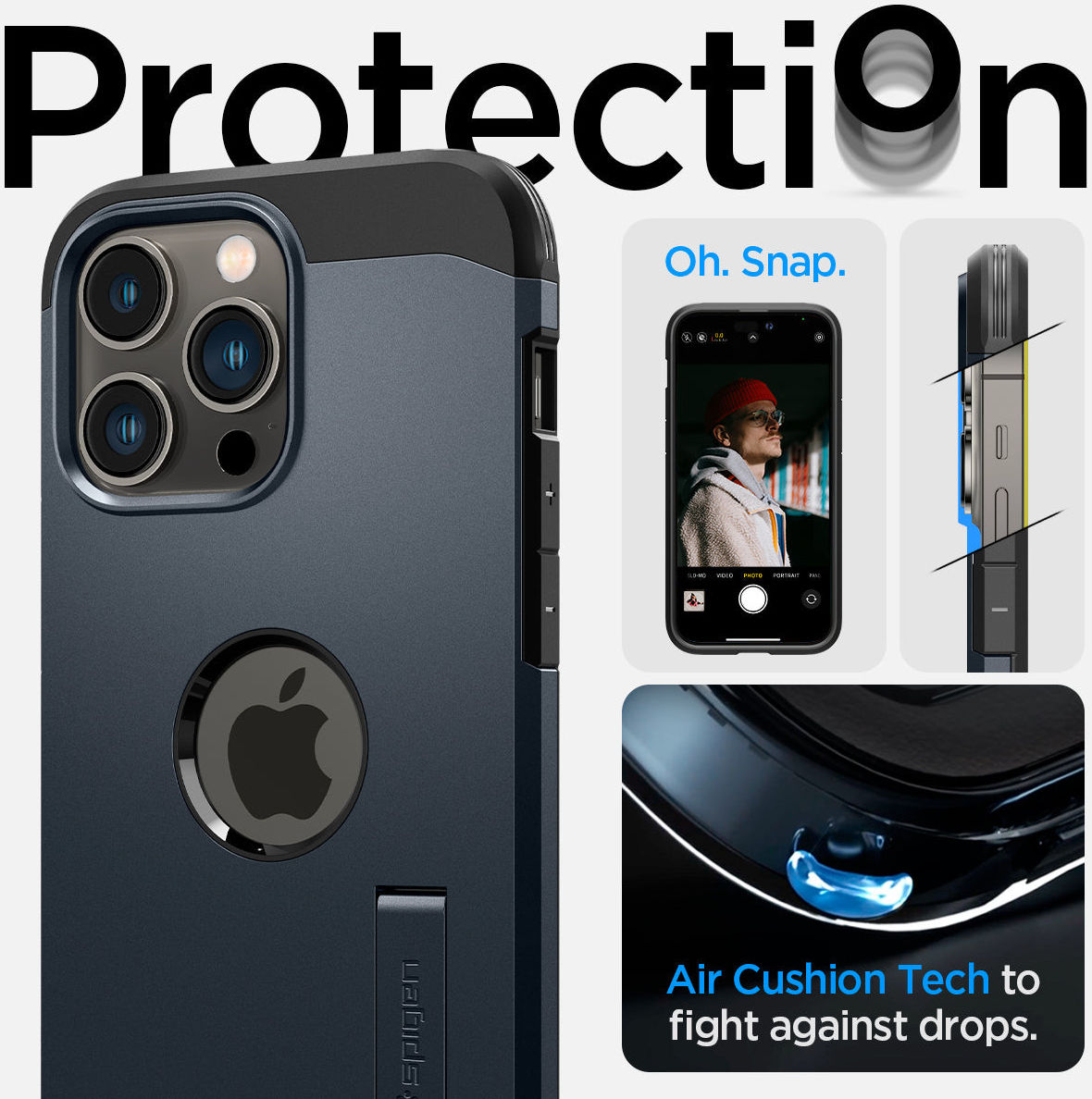 Spigen Tough Armor MagSafe Apple iPhone 14 Pro Max Hoesje Metal Slate afbeelding 12