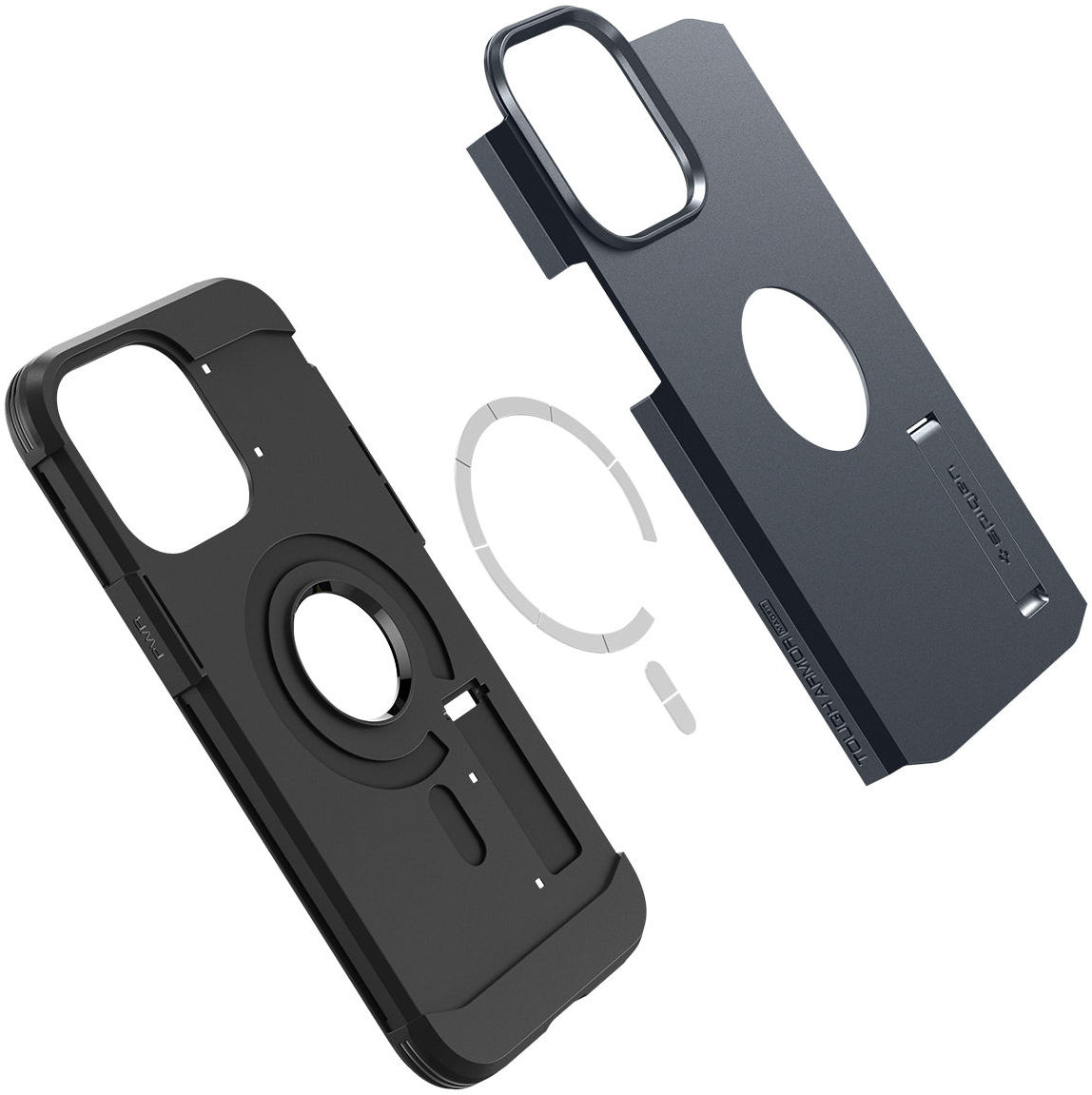Spigen Tough Armor MagSafe Apple iPhone 14 Pro Max Hoesje Metal Slate afbeelding 7