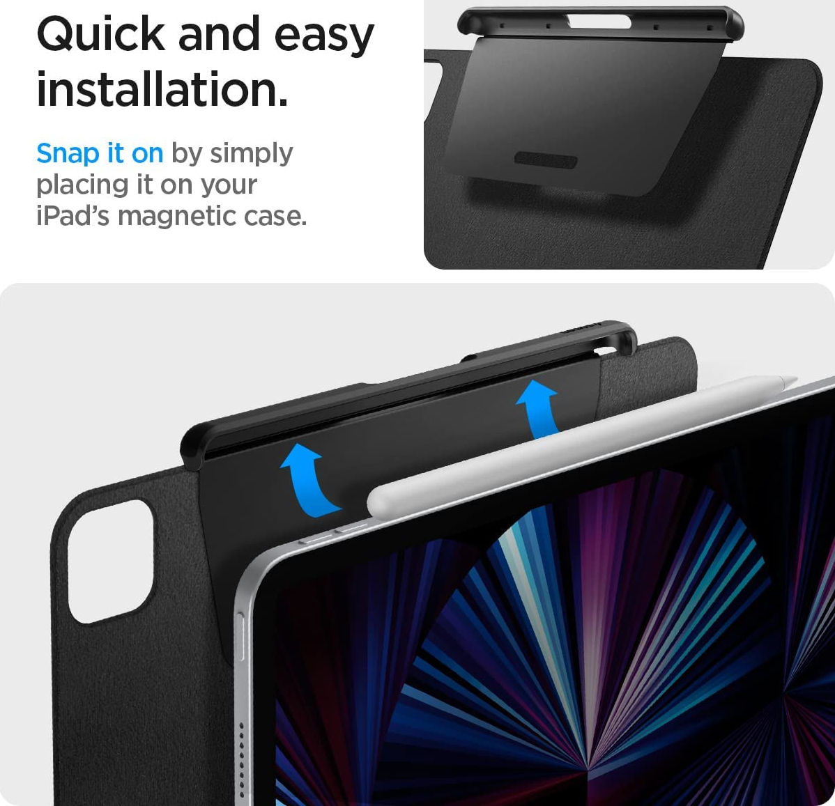 Spigen DA20 Apple Pencil (2e Generatie) Pencil Holder Zwart GSMpunt.nl