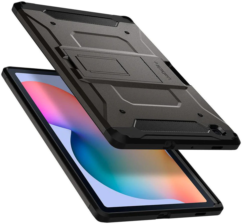 Spigen Tough Armor Pro Samsung Galaxy Tab S6 Lite Hoes Zwart afbeelding 3