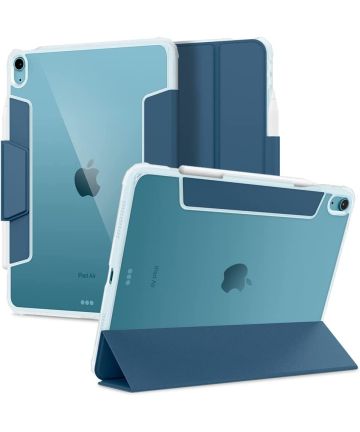Spigen Ultra Hybrid Pro iPad Air 10.9 (2020/2022) Hoes Book Case Blauw Hoesjes