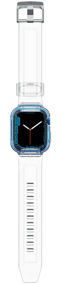 Spigen Liquid Crystal Pro Apple Watch 45MM/44MM Hoesje en Bandje Clear afbeelding 11