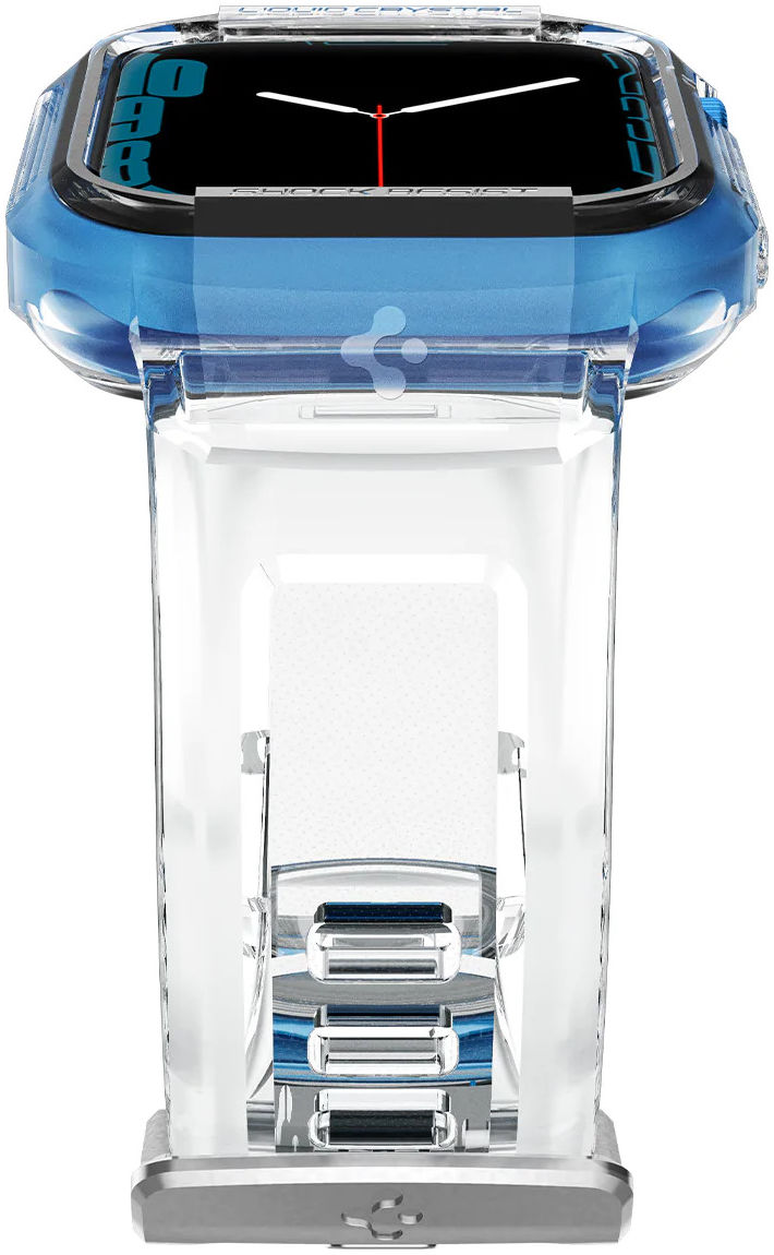 Spigen Liquid Crystal Pro Apple Watch 45MM/44MM Hoesje en Bandje Clear afbeelding 14