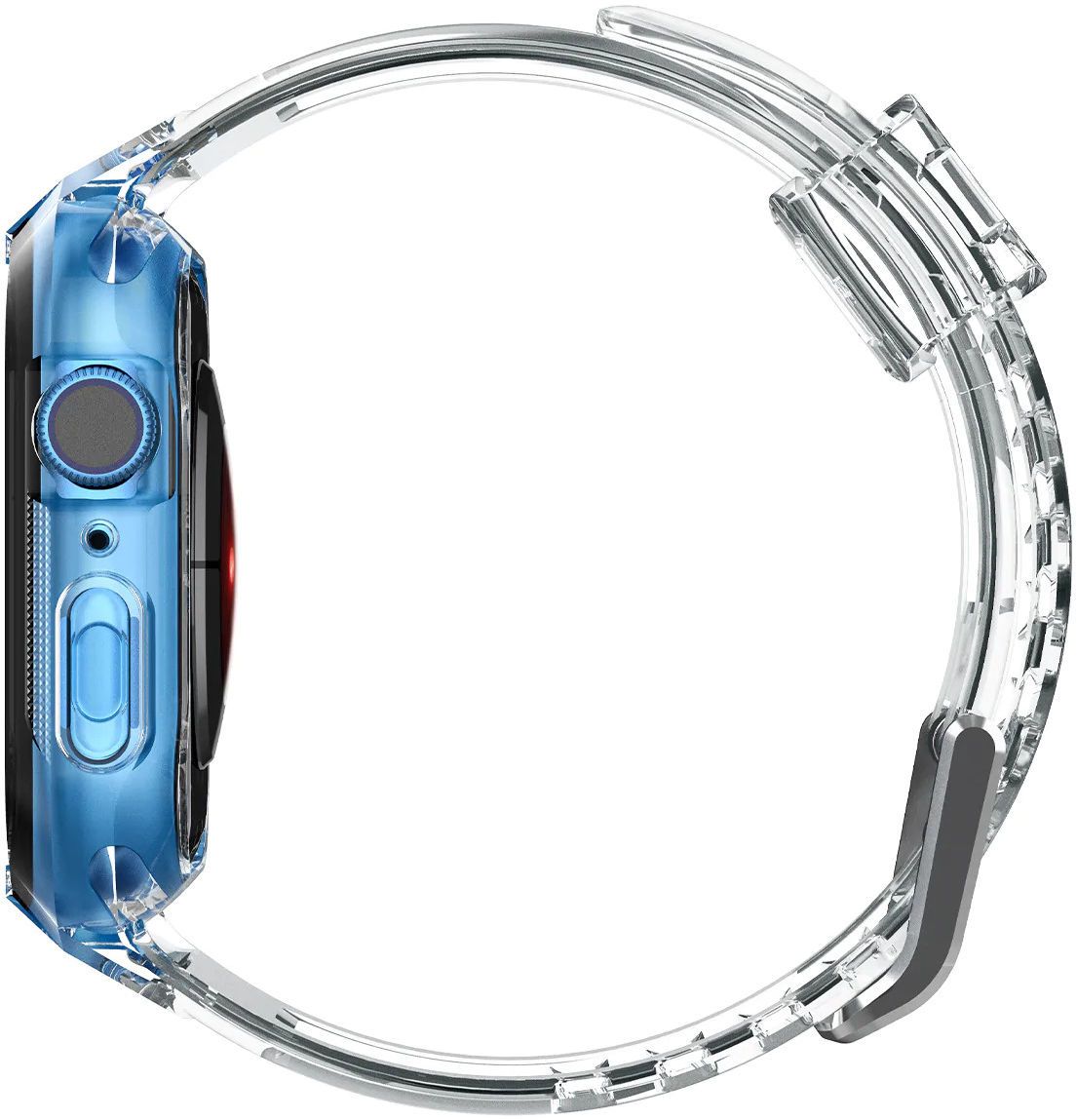 Spigen Liquid Crystal Pro Apple Watch 45MM/44MM Hoesje en Bandje Clear afbeelding 16