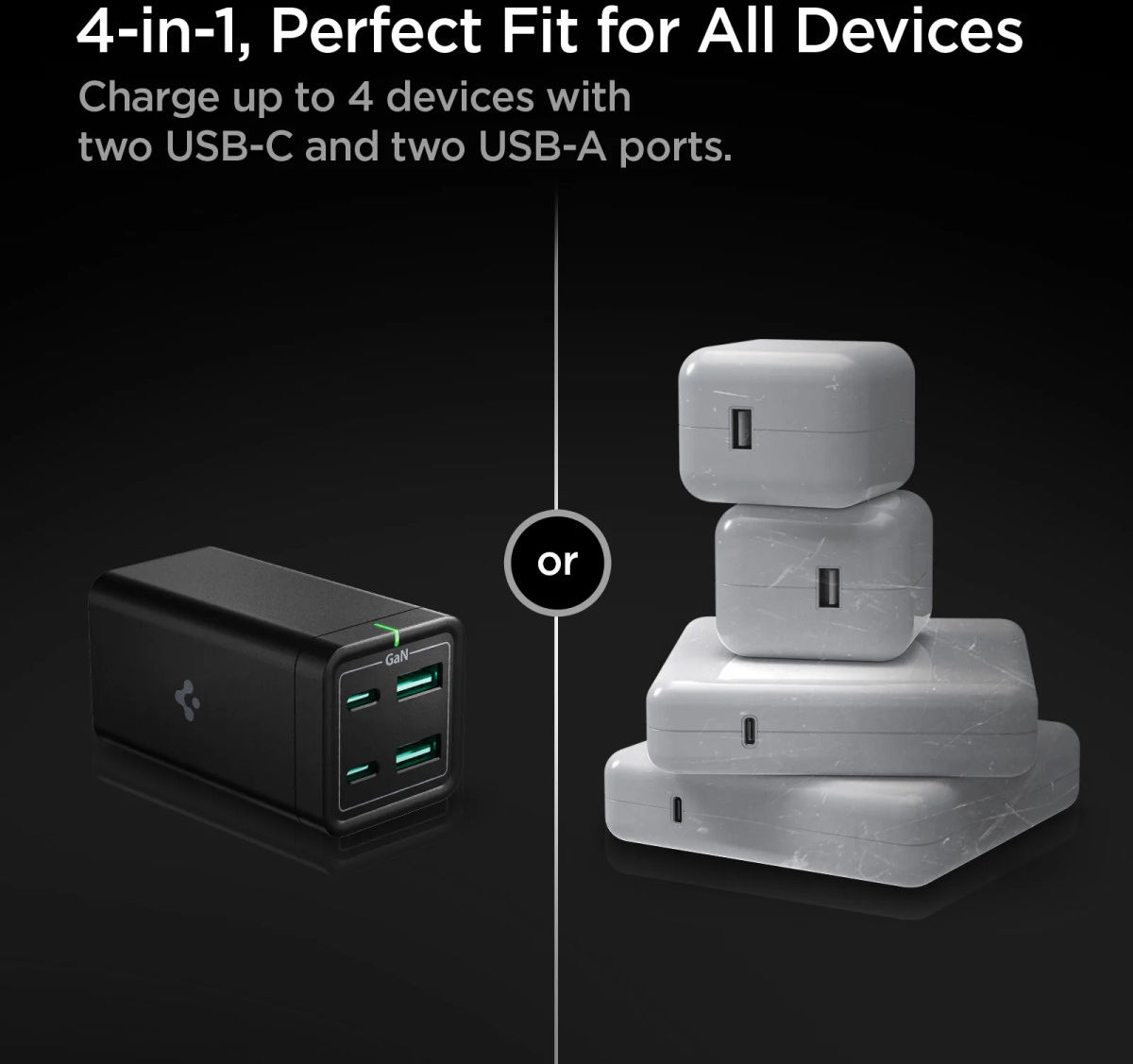 Spigen ArcDock Oplaadstation 65W USB/USB-C Snellader MacBook/Laptop afbeelding 5