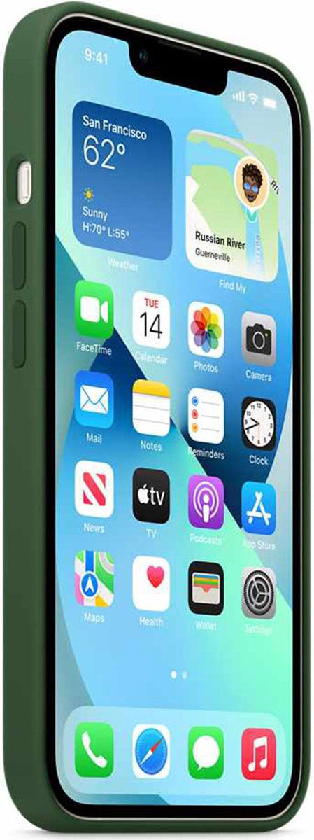 Origineel Apple iPhone 13 Hoesje Silicone Case met MagSafe Groen afbeelding 6