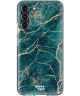 HappyCase Samsung Galaxy S22 Plus Hoesje TPU Aqua Marmer Print
