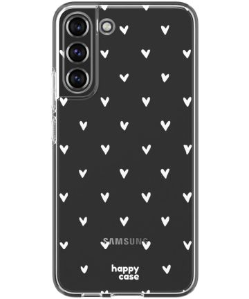 HappyCase Samsung Galaxy S22 Plus Hoesje TPU Hartjes Print Hoesjes