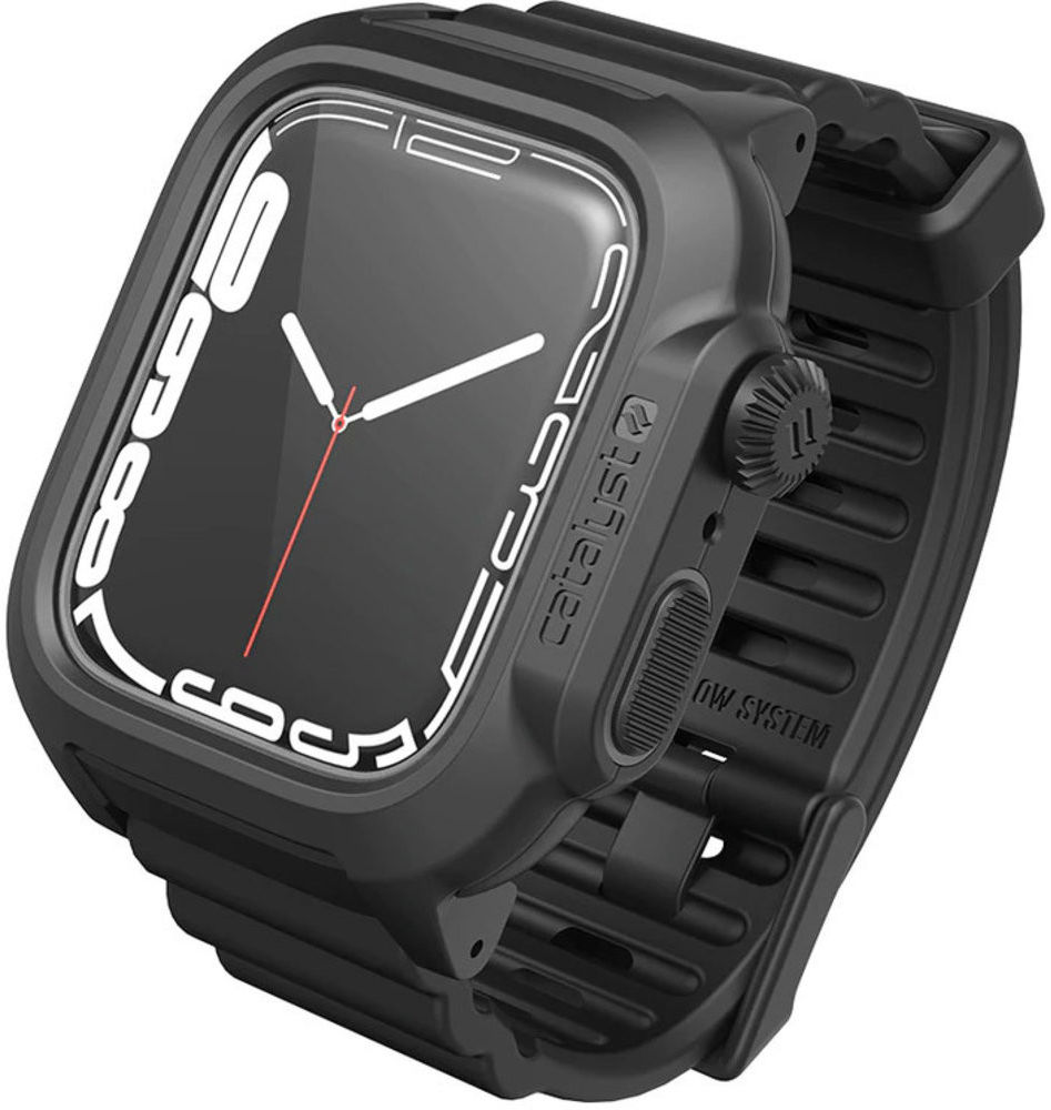 Catalyst Full Protect Waterdicht Apple Watch 45MM Hoesje Zwart afbeelding 2