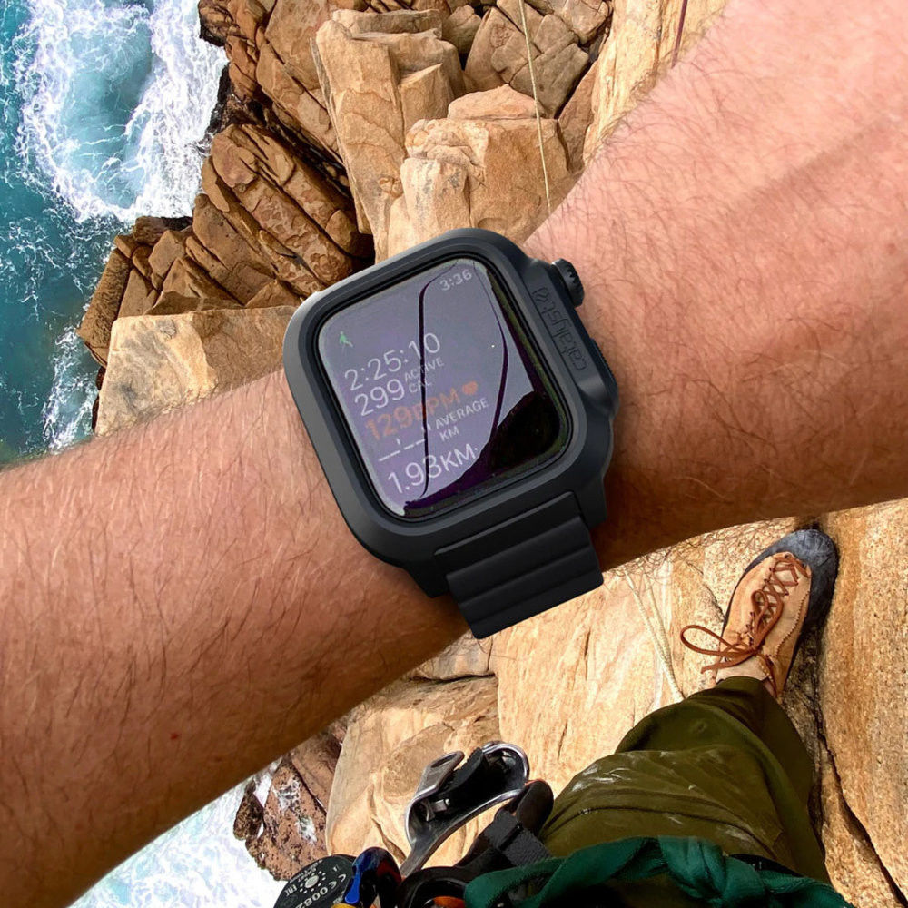 Catalyst Full Protect Waterdicht Apple Watch 45MM Hoesje Zwart afbeelding 4