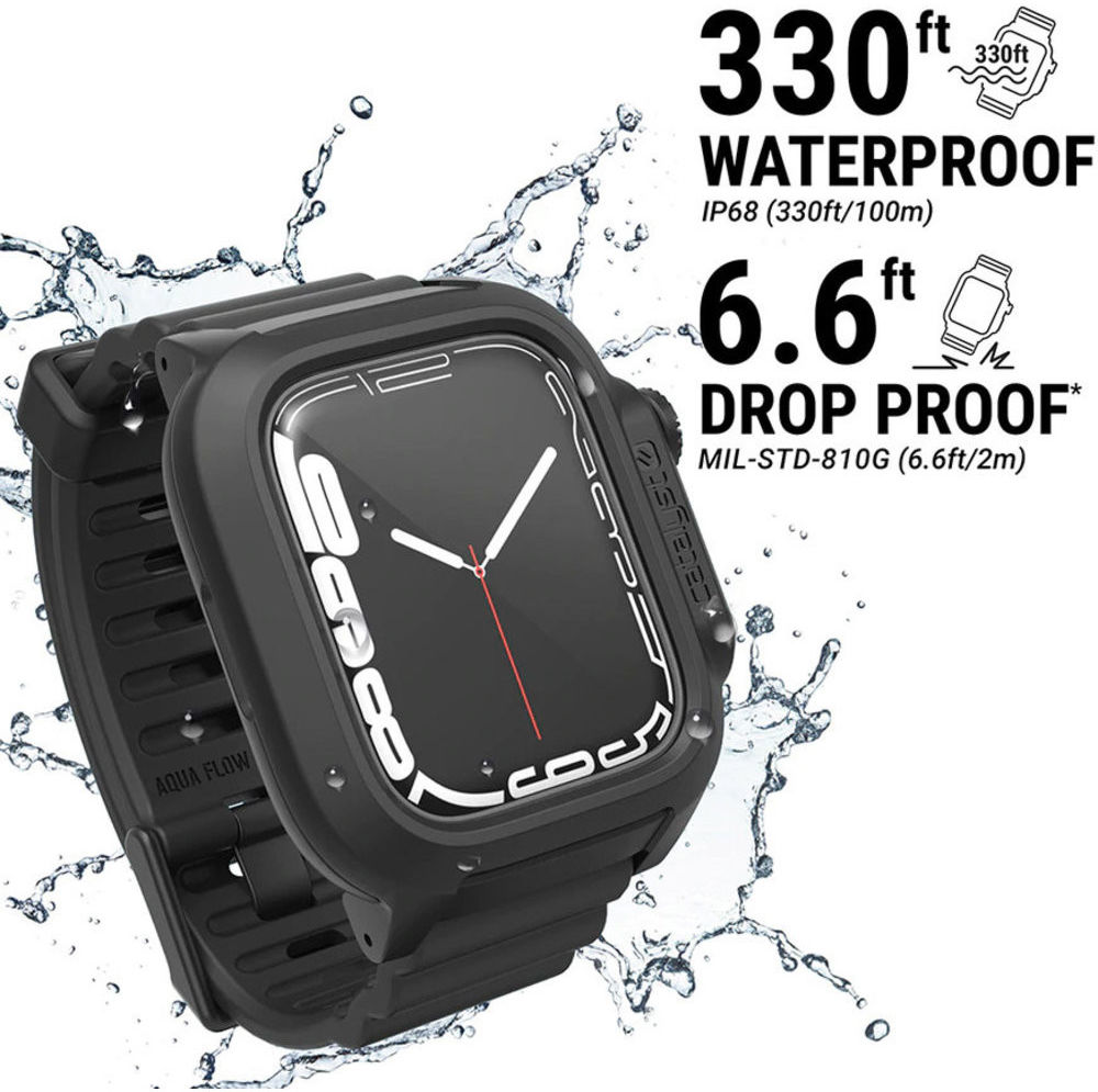 Catalyst Full Protect Waterdicht Apple Watch 45MM Hoesje Zwart afbeelding 5