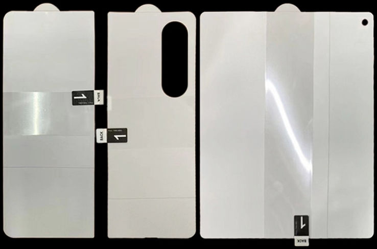 Samsung Galaxy Z Fold 4 Screen Protector Folie Displays en Achterkant afbeelding 7