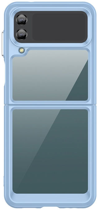 Samsung Galaxy Z Flip 4 Hoesje Hard Plastic Back Cover Blauw afbeelding 2