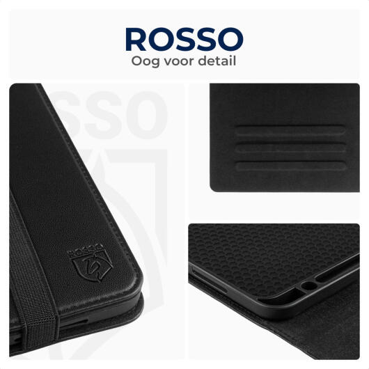 Rosso Element iPad Pro 12.9 (2022/2021/2020/2018) Hoes Book Case Zwart afbeelding 5