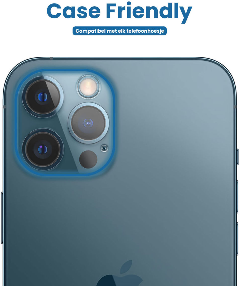 Apple iPhone 12 Pro Camera Lens Protector Transparant afbeelding 2