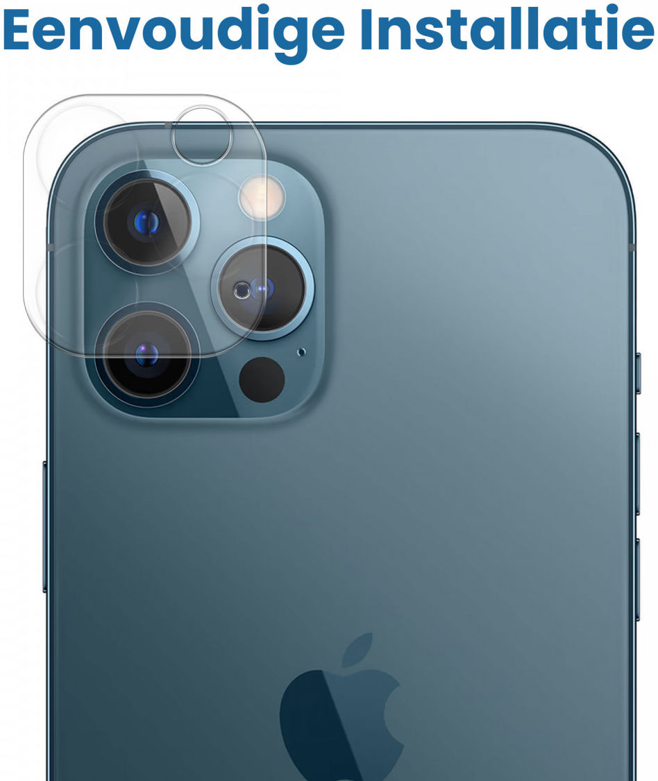 Apple iPhone 12 Pro Camera Lens Protector Transparant afbeelding 3