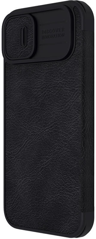Nillkin Qin Pro Apple iPhone 14 Hoesje Book Case Camera Slider Zwart afbeelding 10