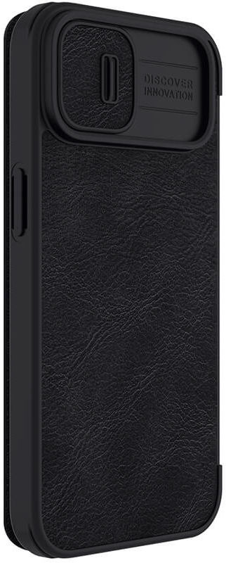 Nillkin Qin Pro Apple iPhone 14 Hoesje Book Case Camera Slider Zwart afbeelding 9