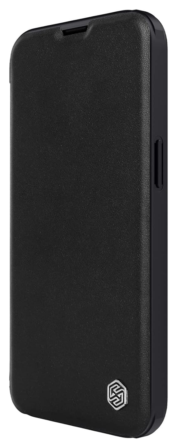 Nillkin Qin Pro iPhone 14 Pro Hoesje Book Case Camera Slider Zwart afbeelding 4