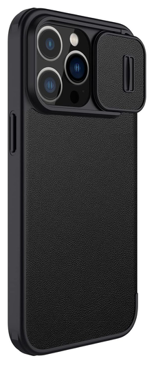 Nillkin Qin Pro iPhone 14 Pro Hoesje Book Case Camera Slider Zwart afbeelding 5