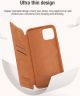 Nillkin Qin Pro iPhone 14 Plus Hoesje Book Case Camera Slider Bruin