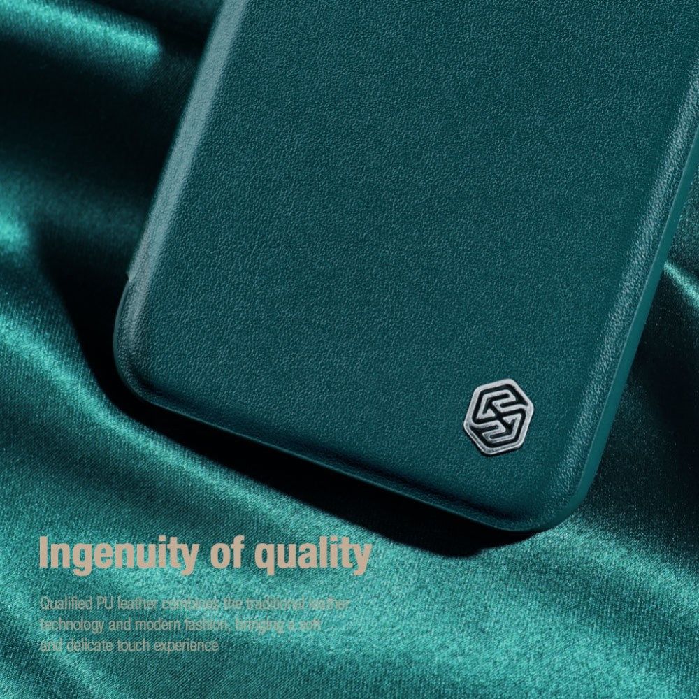 Nillkin Qin Pro iPhone 14 Plus Hoesje Book Case Camera Slider Grijs afbeelding 7