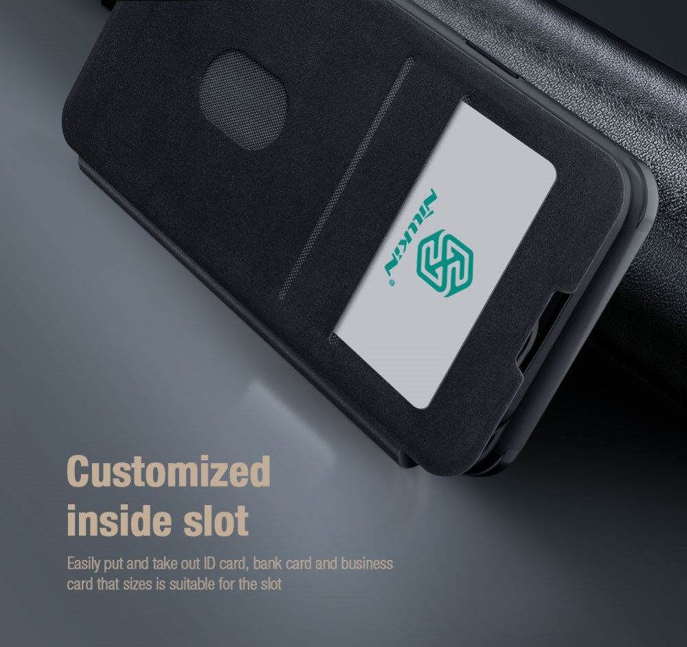 Nillkin Qin Pro iPhone 14 Plus Hoesje Book Case Camera Slider Grijs afbeelding 5