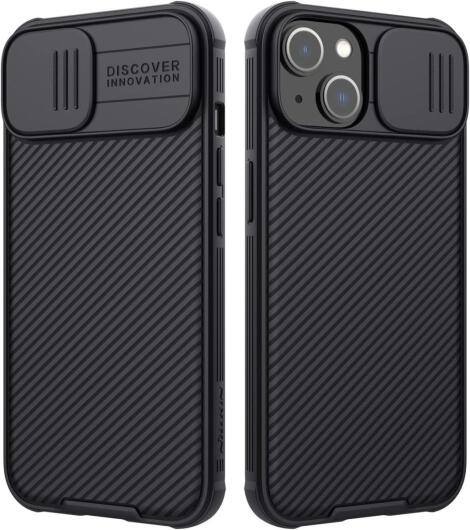 Nillkin CamShield Apple iPhone 14 Plus Hoesje met Camera Slider Zwart afbeelding 2