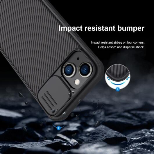 Nillkin CamShield Apple iPhone 14 Pro Max Hoesje Camera Slider Zwart afbeelding 6