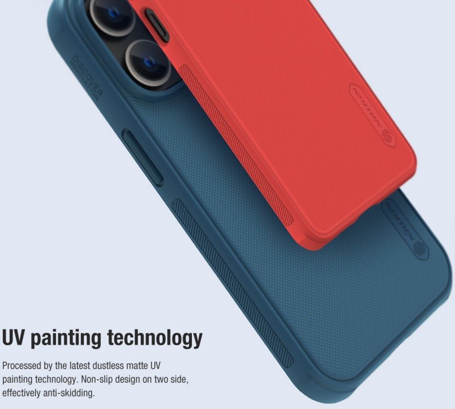 Nillkin Super Frosted Shield Apple iPhone 14 Pro Hoesje Blauw afbeelding 10