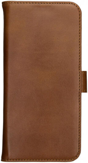 Rosso Deluxe Apple iPhone 14 Hoesje Echt Leer Book Case Bruin afbeelding 12