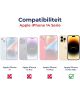 Rosso Deluxe Apple iPhone 14 Pro Max Hoesje Echt Leer Book Case Zwart