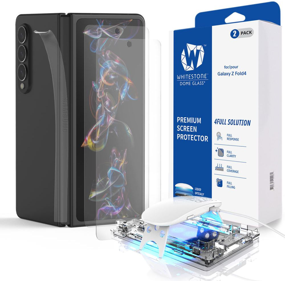 Whitestone Dome Glass Samsung Galaxy Z Fold 4 Screen Protector 2-Pack afbeelding 1