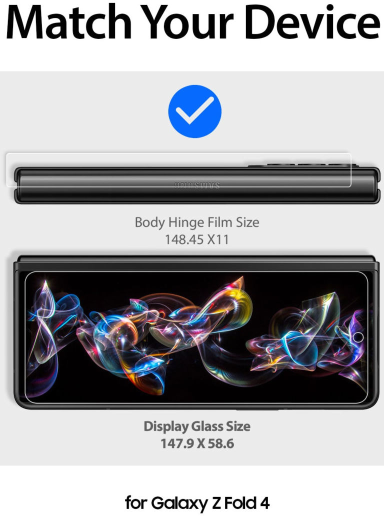 Whitestone Dome Glass Samsung Galaxy Z Fold 4 Screen Protector 2-Pack afbeelding 7