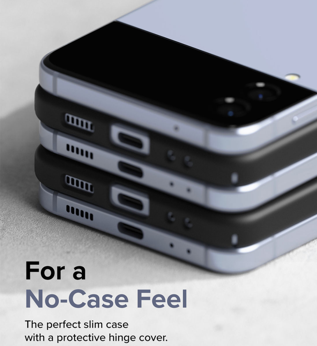Ringke Slim Samsung Galaxy Z Flip 4 Hoesje Back Cover Zwart afbeelding 6