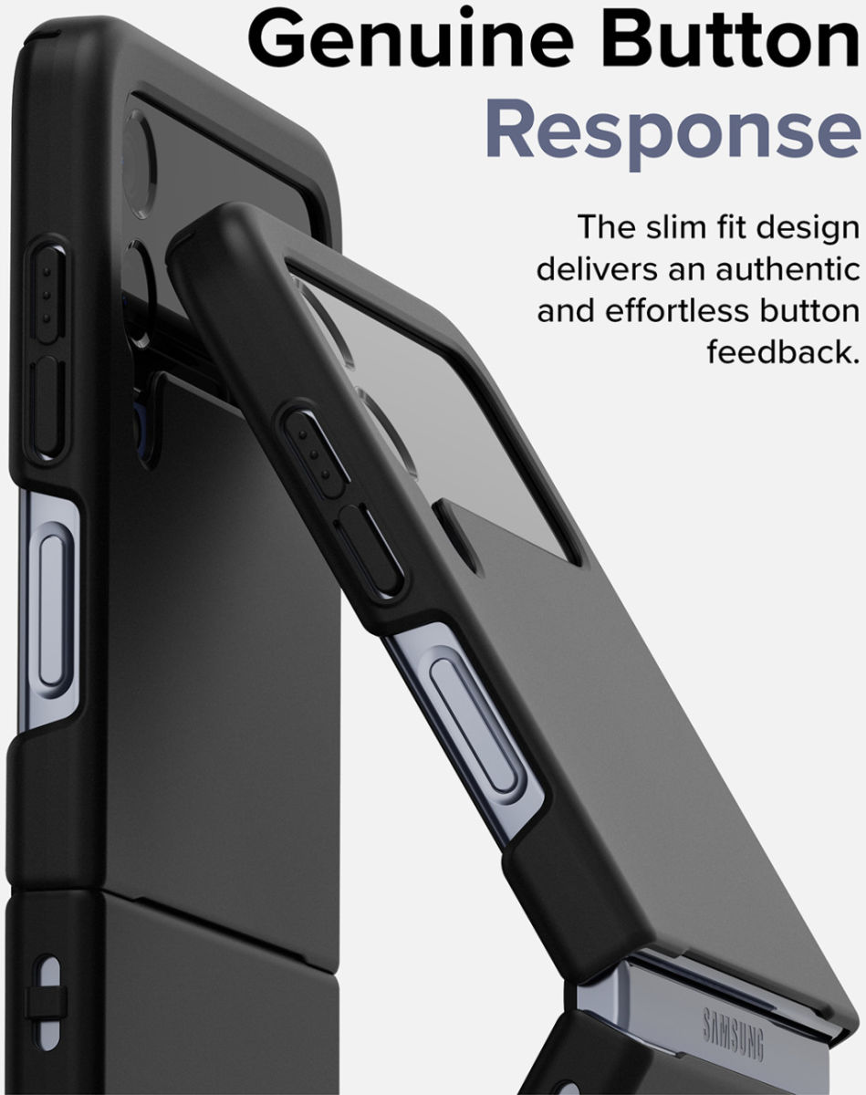 Ringke Slim Samsung Galaxy Z Flip 4 Hoesje Back Cover Zwart afbeelding 7