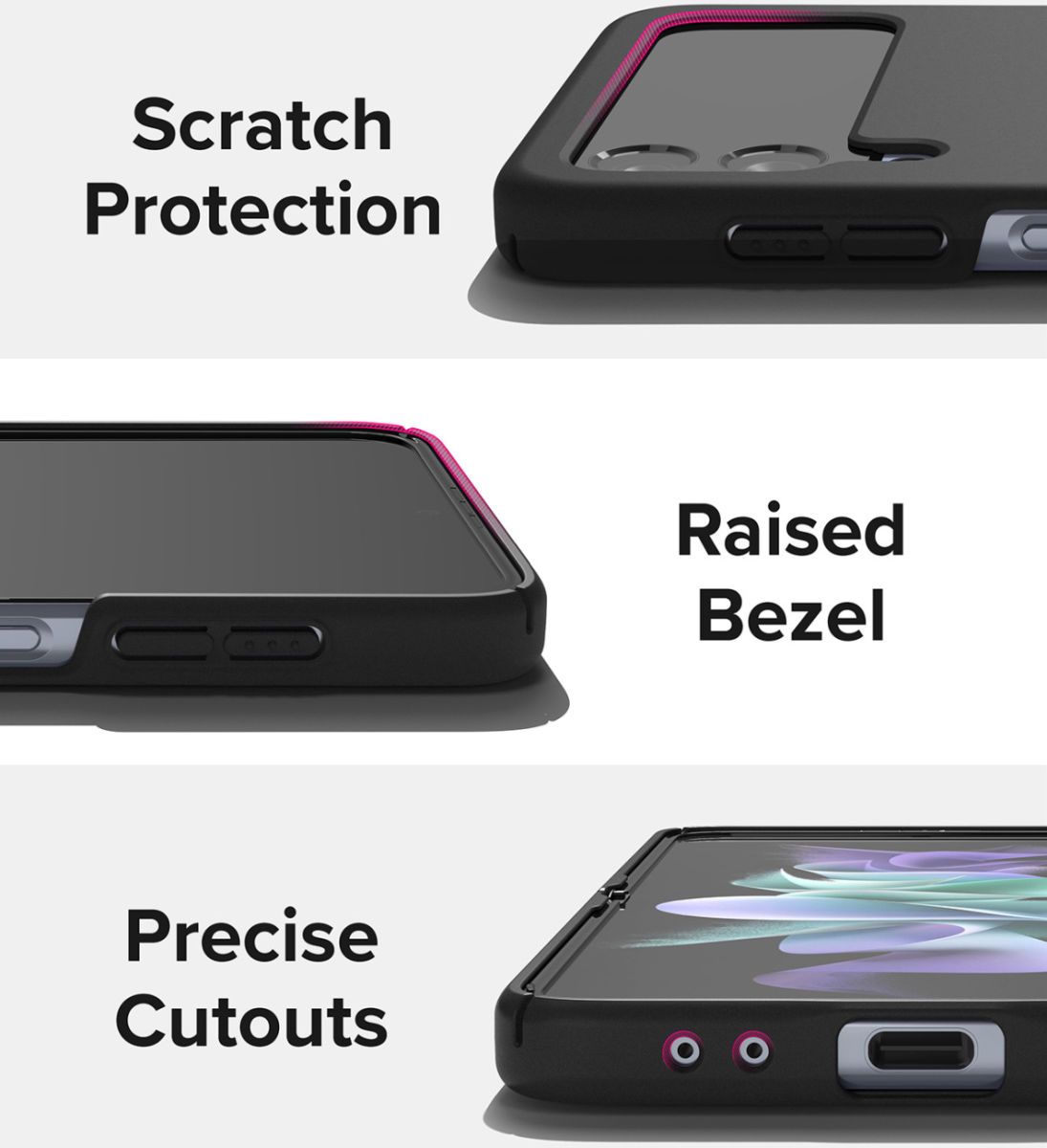 Ringke Slim Samsung Galaxy Z Flip 4 Hoesje Back Cover Zwart afbeelding 8