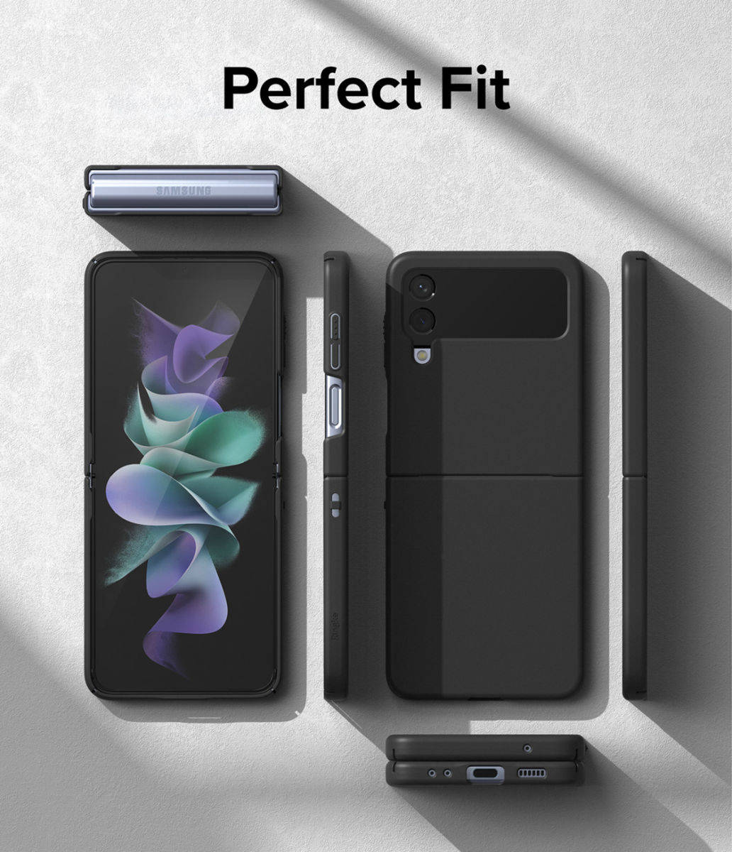 Ringke Slim Samsung Galaxy Z Flip 4 Hoesje Back Cover Zwart afbeelding 13