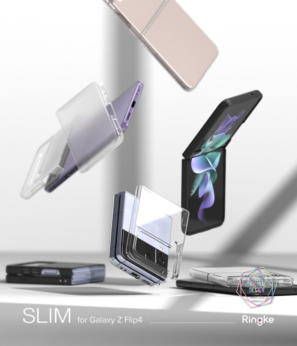 Ringke Slim Samsung Galaxy Z Flip 4 Hoesje Back Cover Zwart afbeelding 19