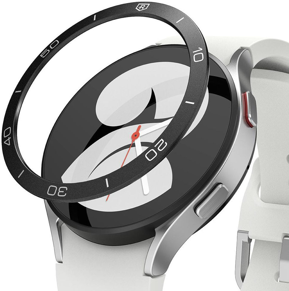 Ringke Bezel Styling - Galaxy Watch 5/4 40 MM Randbeschermer - RVS - Zwart afbeelding 1
