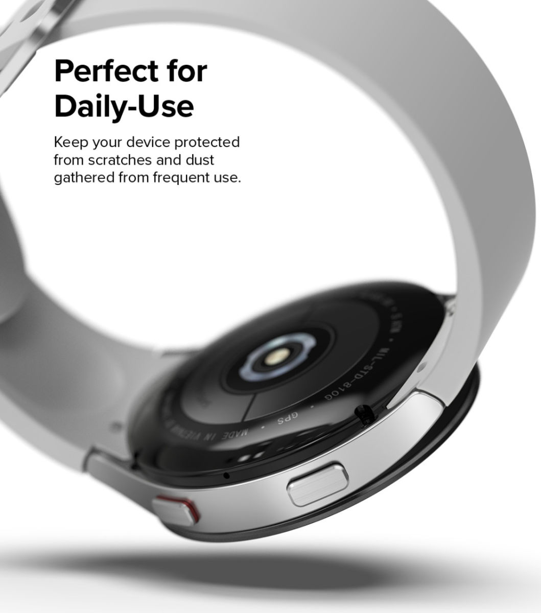 Ringke Bezel Styling - Galaxy Watch 5/4 44MM Randbeschermer - RVS - Zwart afbeelding 6