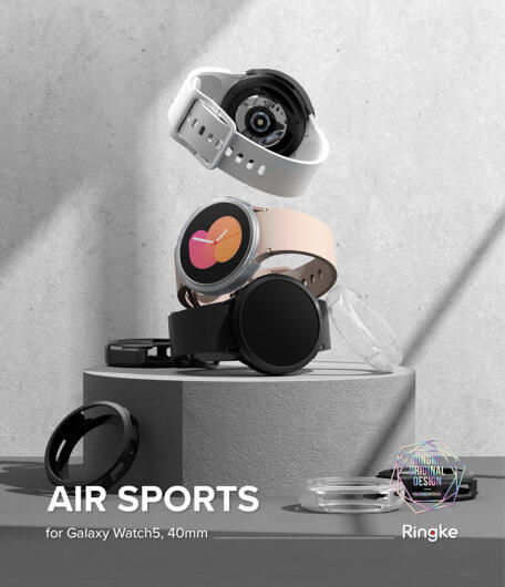 Ringke Air Sports - Samsung Galaxy Watch 5 40MM Hoesje - TPU - Zwart afbeelding 14